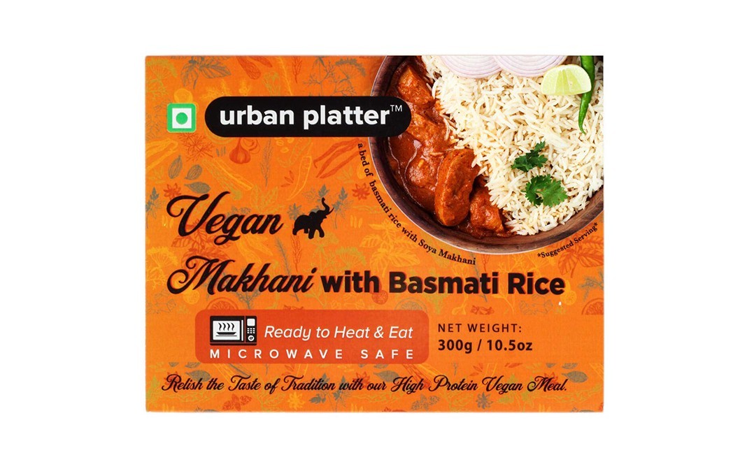 Urban Platter Vegan Makhani with Basmati Rice   Box  300 grams